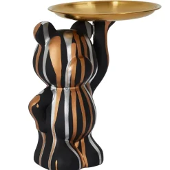 Fabrique de Styles Petits Objets Déco>Vide poche déco noir et doré Noir, Doré