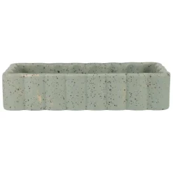 Fabrique de Styles Petits Objets Déco>Vide poche en grès moucheté 18x10cm - Aurore Sauge