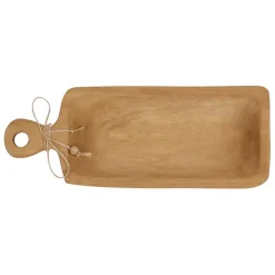 Fabrique de Styles Petits Objets Déco>Vide poche en paulownia 35x14cm - Boende Miel