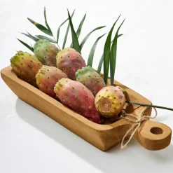 Fabrique de Styles Petits Objets Déco>Vide poche en paulownia 35x14cm - Boende Miel