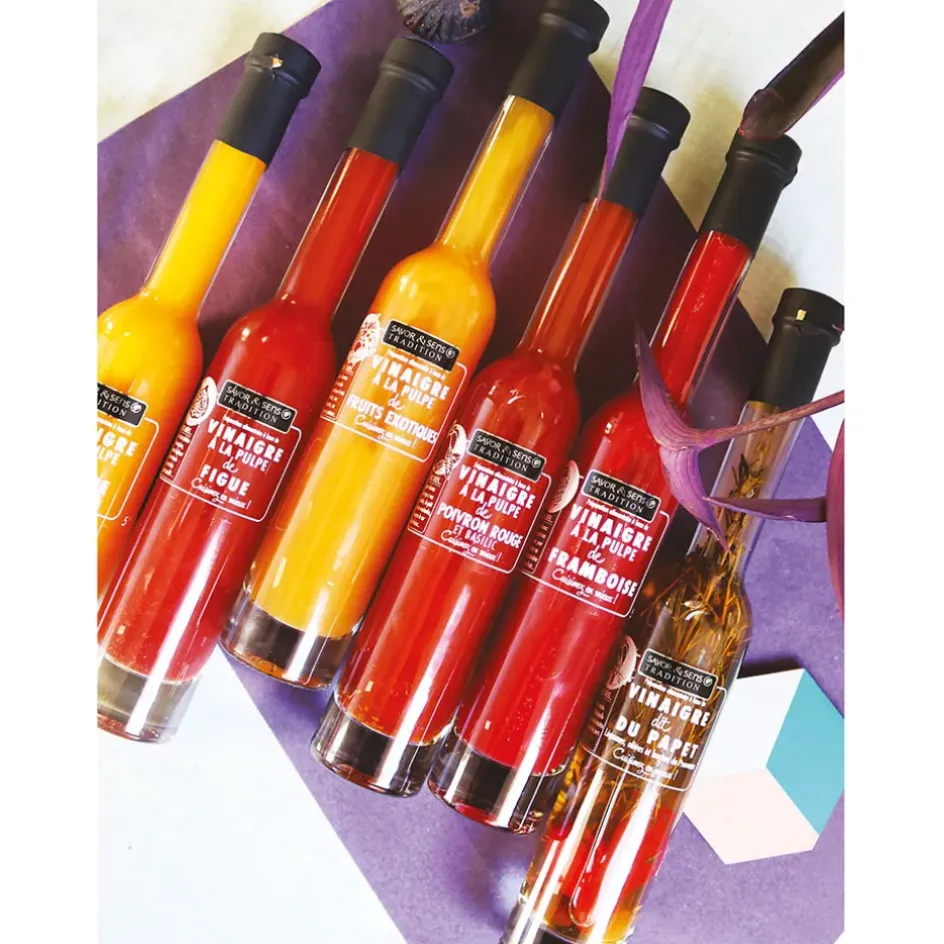 Fabrique de Styles Huiles Et Vinaigres>Vinaigre de cidre pulpe de mangue 20cl Orange